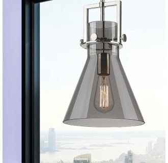 A thumbnail of the Innovations Lighting 411-1SM-14-10 Newton Cone Pendant Alternate Image