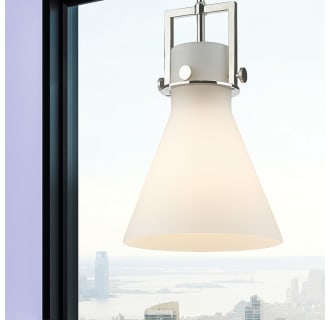 A thumbnail of the Innovations Lighting 411-1SM-14-10 Newton Cone Pendant Alternate Image