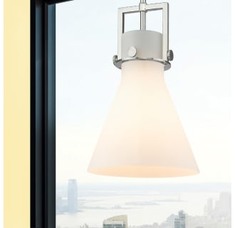 A thumbnail of the Innovations Lighting 411-1SM-14-10 Newton Cone Pendant Alternate Image