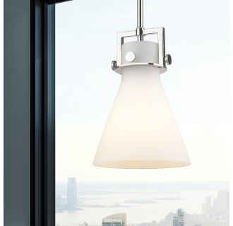 A thumbnail of the Innovations Lighting 411-1SS-11-8 Newton Cone Pendant Alternate Image