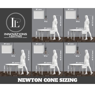 A thumbnail of the Innovations Lighting 411-3CR-16-21 Newton Cone Pendant Alternate Image