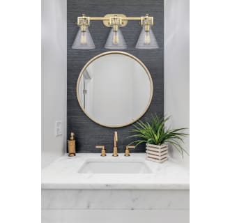 A thumbnail of the Innovations Lighting 411-3W-12-27 Newton Cone Vanity Alternate Image