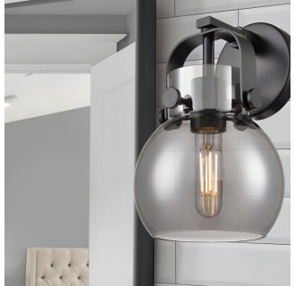 A thumbnail of the Innovations Lighting 423-1W-10-7 Pilaster II Sphere Sconce Alternate Image