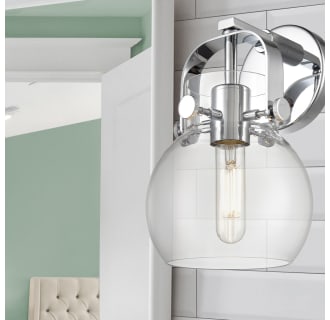 A thumbnail of the Innovations Lighting 423-1W-10-7 Pilaster II Sphere Sconce Alternate Image