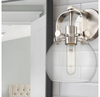 A thumbnail of the Innovations Lighting 423-1W-10-7 Pilaster II Sphere Sconce Alternate Image