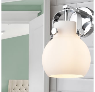 A thumbnail of the Innovations Lighting 423-1W-5-7 Pilaster II Sphere Sconce Alternate Image