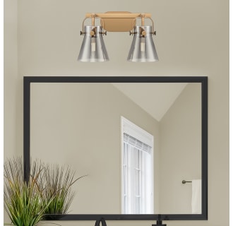 A thumbnail of the Innovations Lighting 423-2W-10-17 Pilaster II Cone Vanity Alternate Image