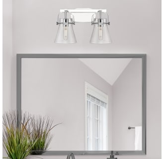 A thumbnail of the Innovations Lighting 423-2W-10-17 Pilaster II Cone Vanity Alternate Image