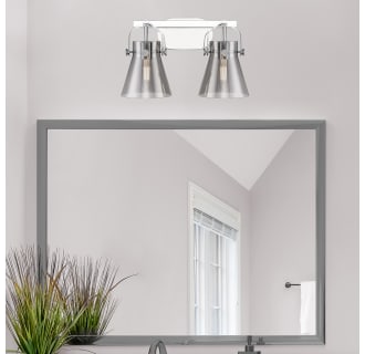 A thumbnail of the Innovations Lighting 423-2W-10-17 Pilaster II Cone Vanity Alternate Image