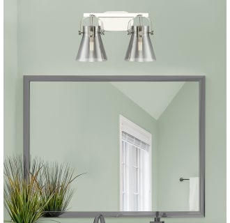 A thumbnail of the Innovations Lighting 423-2W-10-17 Pilaster II Cone Vanity Alternate Image