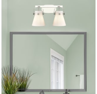 A thumbnail of the Innovations Lighting 423-2W-10-17 Pilaster II Cone Vanity Alternate Image