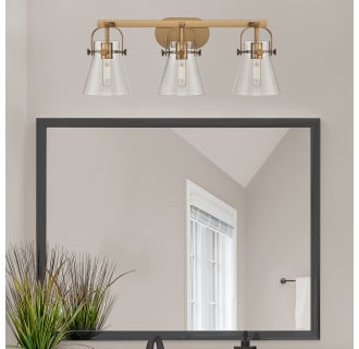 A thumbnail of the Innovations Lighting 423-3W-10-27 Pilaster II Cone Vanity Alternate Image