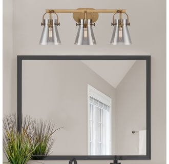 A thumbnail of the Innovations Lighting 423-3W-10-27 Pilaster II Cone Vanity Alternate Image