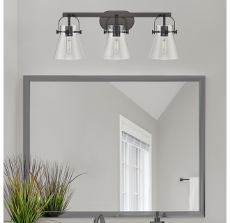 A thumbnail of the Innovations Lighting 423-3W-10-27 Pilaster II Cone Vanity Alternate Image