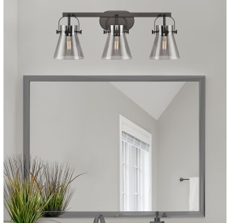 A thumbnail of the Innovations Lighting 423-3W-10-27 Pilaster II Cone Vanity Alternate Image