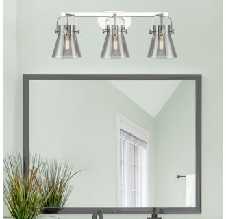 A thumbnail of the Innovations Lighting 423-3W-10-27 Pilaster II Cone Vanity Alternate Image