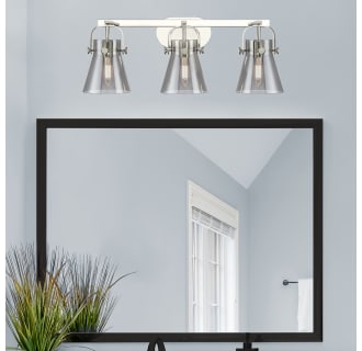 A thumbnail of the Innovations Lighting 423-3W-10-27 Pilaster II Cone Vanity Alternate Image