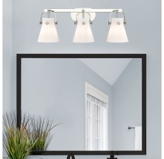 A thumbnail of the Innovations Lighting 423-3W-10-27 Pilaster II Cone Vanity Alternate Image