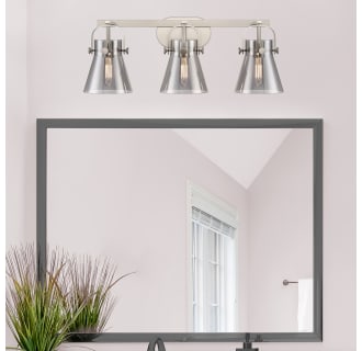 A thumbnail of the Innovations Lighting 423-3W-10-27 Pilaster II Cone Vanity Alternate Image