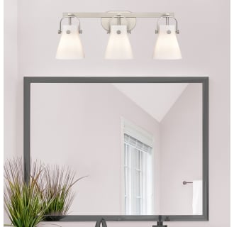 A thumbnail of the Innovations Lighting 423-3W-10-27 Pilaster II Cone Vanity Alternate Image