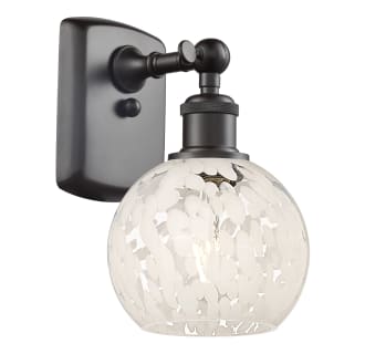 A thumbnail of the Innovations Lighting 516-1W-9-6 White Mouchette Sconce Alternate Image