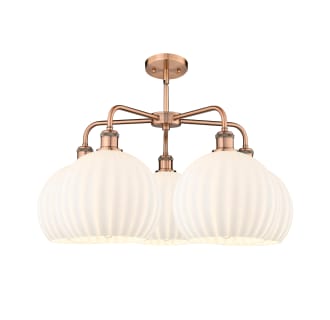 A thumbnail of the Innovations Lighting 516-5C-18-28-White Venetian-Indoor Chandelier Alternate Image