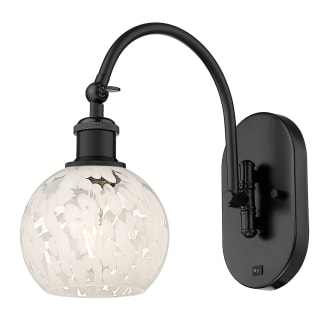A thumbnail of the Innovations Lighting 518-1W-12-6-White Mouchette-Indoor Wall Sconce Alternate Image