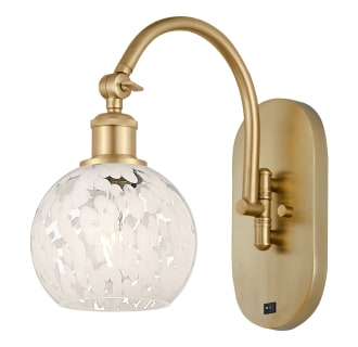 A thumbnail of the Innovations Lighting 518-1W-12-6-White Mouchette-Indoor Wall Sconce Alternate Image