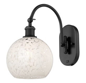 A thumbnail of the Innovations Lighting 518-1W-14-8-White Mouchette-Indoor Wall Sconce Alternate Image