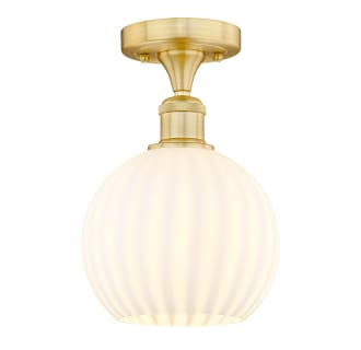 A thumbnail of the Innovations Lighting 616-1F-11-8-White Venetian-Indoor Ceiling Fixture Alternate Image