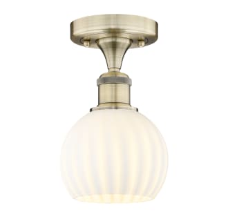 A thumbnail of the Innovations Lighting 616-1F-9-6-White Venetian-Indoor Ceiling Fixture Alternate Image