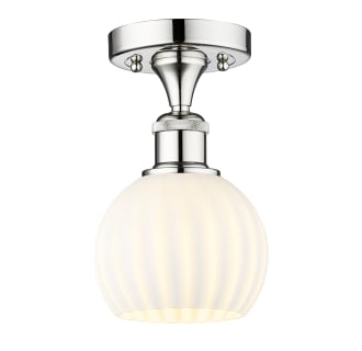 A thumbnail of the Innovations Lighting 616-1F-9-6-White Venetian-Indoor Ceiling Fixture Alternate Image