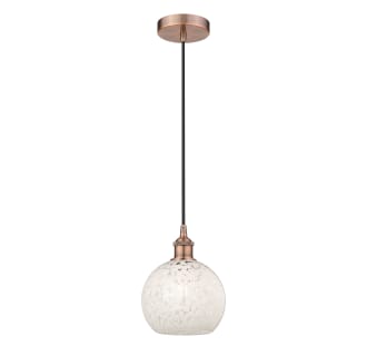 A thumbnail of the Innovations Lighting 616-1P 10 8 White Mouchette Pendant Alternate Image