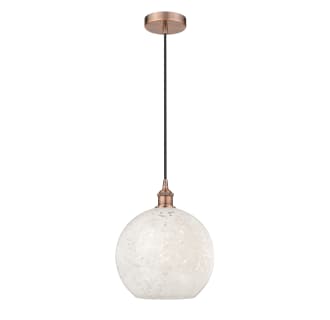 A thumbnail of the Innovations Lighting 616-1P 14 12 White Mouchette Pendant Alternate Image