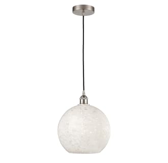 A thumbnail of the Innovations Lighting 616-1P 14 12 White Mouchette Pendant Alternate Image