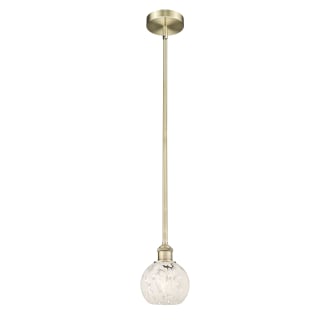 A thumbnail of the Innovations Lighting 616-1S 8 6 White Mouchette Pendant Alternate Image