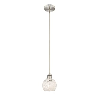 A thumbnail of the Innovations Lighting 616-1S 8 6 White Mouchette Pendant Alternate Image