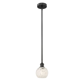 A thumbnail of the Innovations Lighting 616-1S 8 6 White Mouchette Pendant Alternate Image