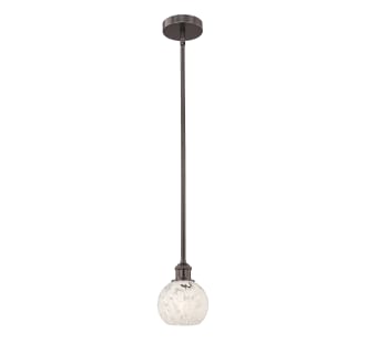 A thumbnail of the Innovations Lighting 616-1S 8 6 White Mouchette Pendant Alternate Image