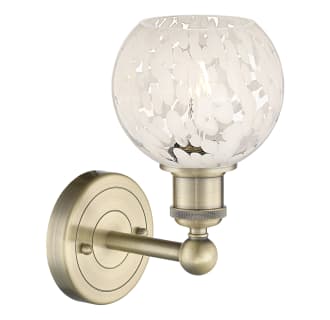 A thumbnail of the Innovations Lighting 616-1W 10 6 White Mouchette Sconce Alternate Image