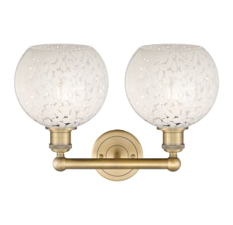 A thumbnail of the Innovations Lighting 616-2W 12 17 White Mouchette Vanity Alternate Image