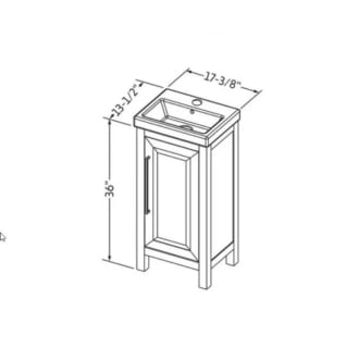 A thumbnail of the Jeffrey Alexander VKITCAD18 Line Drawing