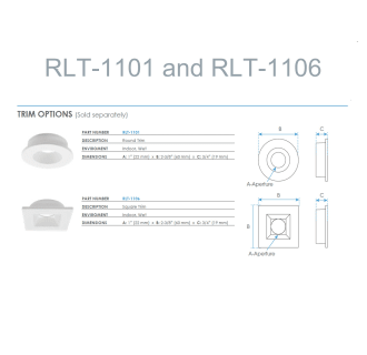 A thumbnail of the Jesco Lighting RLT-1101 Alternate Image
