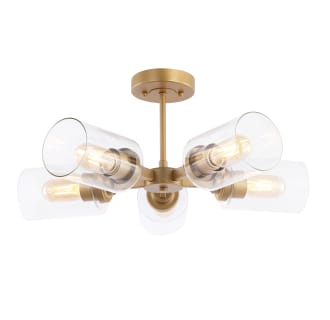 JONATHAN Y Lighting JYL9544A Brass Gold Jaynie 5 Light 22