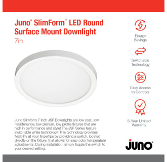 A thumbnail of the Juno Lighting JSF 7IN 10LM SWW5 90CRI 120 FRPC M12 Alternate image