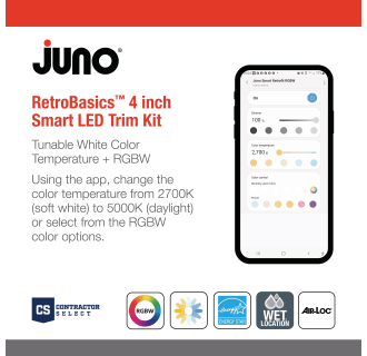 A thumbnail of the Juno Lighting RB4SC RGBW L/SKTWHIP M6 Alternate Image