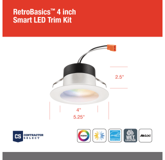 A thumbnail of the Juno Lighting RB4SC RGBW L/SKTWHIP M6 Alternate Image