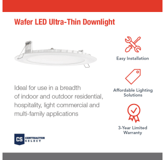 A thumbnail of the Juno Lighting WF6 SWW5 90CRI M6 Infographic