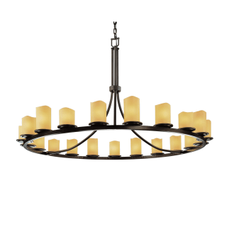 Justice Design LumenAria Tribeca 48 Drum Pendant - Matte Black - FAL-9547-MBLK