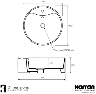 A thumbnail of the Karran USA VC-401 Alternate Image